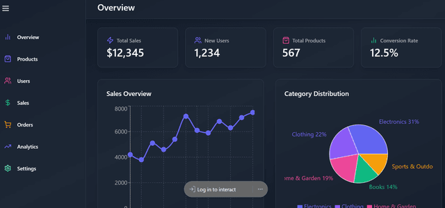 React Admin Dashboard